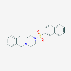 1-(2-methylbenzyl)-4-(2-naphthylsulfonyl)piperazine