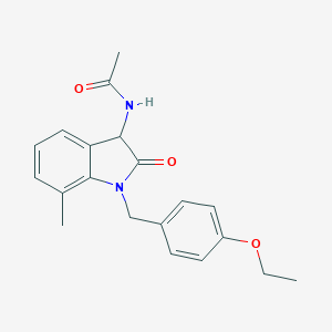 N-[1-(4-ethoxybenzyl)-7-methyl-2-oxo-2,3-dihydro-1H-indol-3-yl]acetamide