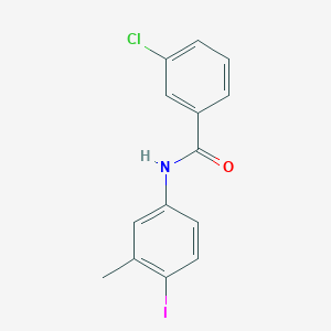 3-chloro-N-(4-iodo-3-methylphenyl)benzamide