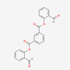 molecular formula C22H14O6 B3681699 Bis(2-formylphenyl) benzene-1,3-dicarboxylate 