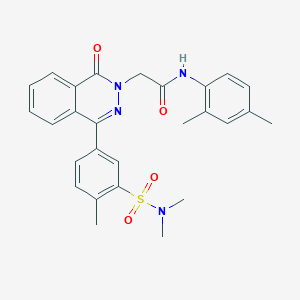 N-(2,4-dimethylphenyl)-2-{4-[3-(dimethylsulfamoyl)-4-methylphenyl]-1-oxophthalazin-2(1H)-yl}acetamide