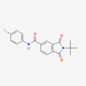 2-tert-butyl-N-(4-iodophenyl)-1,3-dioxo-5-isoindolinecarboxamide