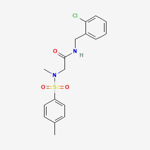 N-[(2-chlorophenyl)methyl]-2-(N-methyl-4-methylbenzenesulfonamido)acetamide