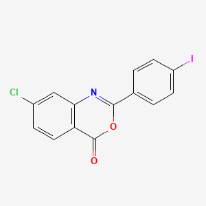 7-chloro-2-(4-iodophenyl)-4H-3,1-benzoxazin-4-one