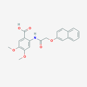 4,5-dimethoxy-2-{[(2-naphthyloxy)acetyl]amino}benzoic acid