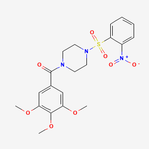 {4-[(2-NITROPHENYL)SULFONYL]PIPERAZINO}(3,4,5-TRIMETHOXYPHENYL)METHANONE