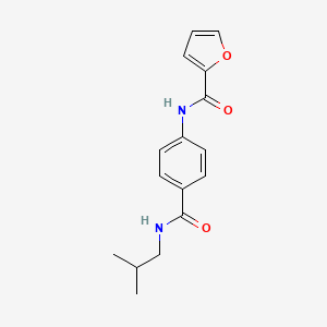 N-{4-[(2-methylpropyl)carbamoyl]phenyl}furan-2-carboxamide