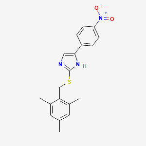 2-[(mesitylmethyl)thio]-4-(4-nitrophenyl)-1H-imidazole