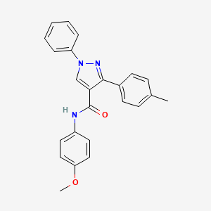 N-(4-methoxyphenyl)-3-(4-methylphenyl)-1-phenyl-1H-pyrazole-4-carboxamide