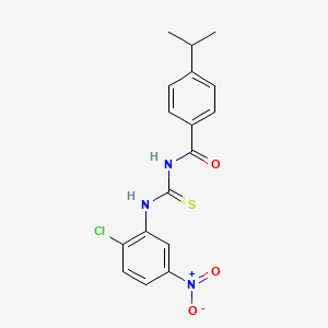 N-{[(2-chloro-5-nitrophenyl)amino]carbonothioyl}-4-isopropylbenzamide