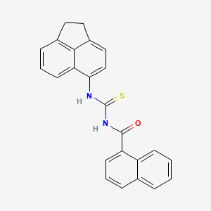 N-[(1,2-dihydro-5-acenaphthylenylamino)carbonothioyl]-1-naphthamide