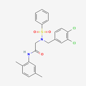 N~2~-(3,4-dichlorobenzyl)-N-(2,5-dimethylphenyl)-N~2~-(phenylsulfonyl)glycinamide