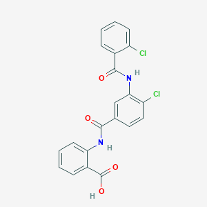 2-({4-chloro-3-[(2-chlorobenzoyl)amino]benzoyl}amino)benzoic acid