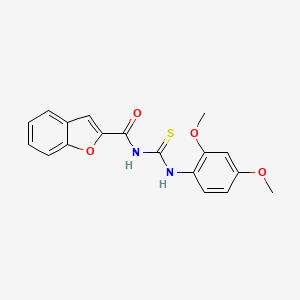 N-{[(2,4-dimethoxyphenyl)amino]carbonothioyl}-1-benzofuran-2-carboxamide