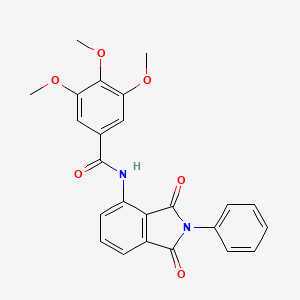 N-(1,3-dioxo-2-phenyl-2,3-dihydro-1H-isoindol-4-yl)-3,4,5-trimethoxybenzamide