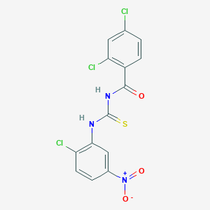 2,4-dichloro-N-[(2-chloro-5-nitrophenyl)carbamothioyl]benzamide