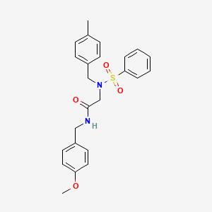 N~1~-(4-methoxybenzyl)-N~2~-(4-methylbenzyl)-N~2~-(phenylsulfonyl)glycinamide