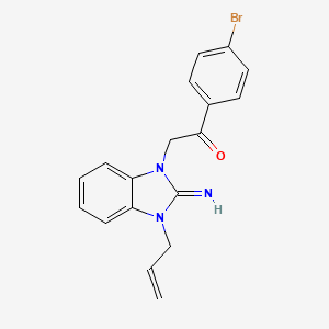 2-(3-allyl-2-imino-2,3-dihydro-1H-benzimidazol-1-yl)-1-(4-bromophenyl)ethanone