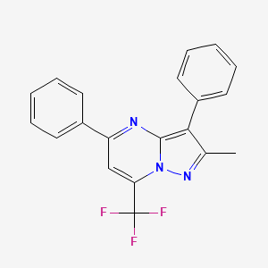 2-methyl-3,5-diphenyl-7-(trifluoromethyl)pyrazolo[1,5-a]pyrimidine