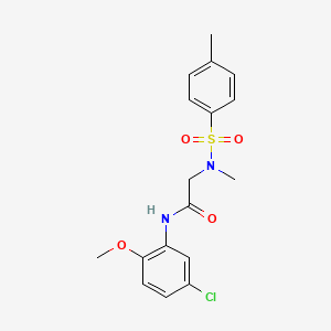 N-(5-chloro-2-methoxyphenyl)-N~2~-methyl-N~2~-[(4-methylphenyl)sulfonyl]glycinamide