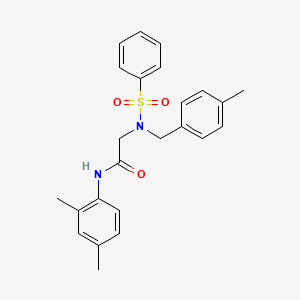 N~1~-(2,4-dimethylphenyl)-N~2~-(4-methylbenzyl)-N~2~-(phenylsulfonyl)glycinamide