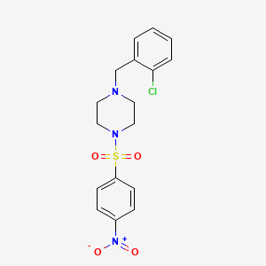 1-(2-chlorobenzyl)-4-[(4-nitrophenyl)sulfonyl]piperazine