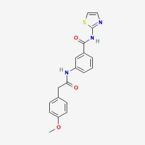 3-{[(4-methoxyphenyl)acetyl]amino}-N-(1,3-thiazol-2-yl)benzamide