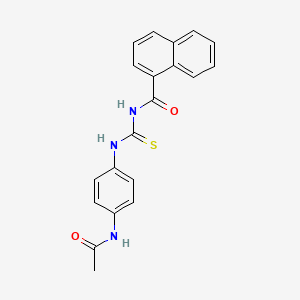 N-{[4-(acetylamino)phenyl]carbamothioyl}naphthalene-1-carboxamide