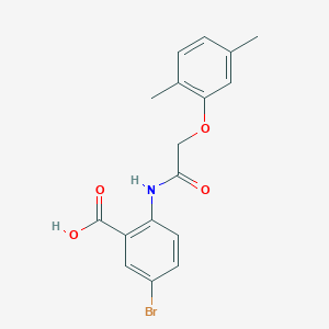 5-bromo-2-{[(2,5-dimethylphenoxy)acetyl]amino}benzoic acid