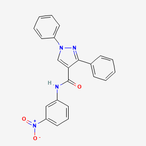 N-(3-nitrophenyl)-1,3-diphenylpyrazole-4-carboxamide