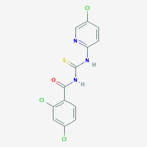 2,4-dichloro-N-[(5-chloropyridin-2-yl)carbamothioyl]benzamide