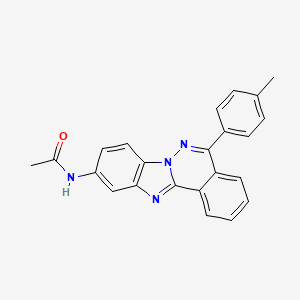 N-[5-(4-methylphenyl)benzimidazo[2,1-a]phthalazin-10-yl]acetamide