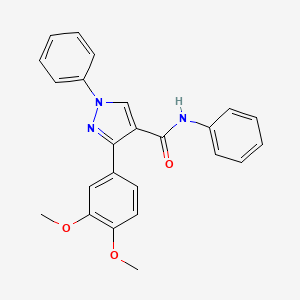 3-(3,4-dimethoxyphenyl)-N,1-diphenylpyrazole-4-carboxamide