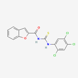 N-[(2,4,5-trichlorophenyl)carbamothioyl]-1-benzofuran-2-carboxamide