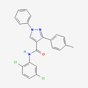 N-(2,5-dichlorophenyl)-3-(4-methylphenyl)-1-phenylpyrazole-4-carboxamide