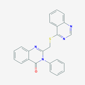 molecular formula C23H16N4OS B3682592 3-phenyl-2-[(quinazolin-4-ylsulfanyl)methyl]quinazolin-4(3H)-one 