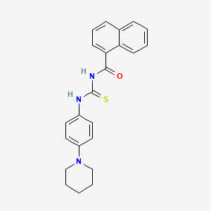 3-(NAPHTHALENE-1-CARBONYL)-1-[4-(PIPERIDIN-1-YL)PHENYL]THIOUREA