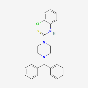 N-(2-chlorophenyl)-4-(diphenylmethyl)piperazine-1-carbothioamide