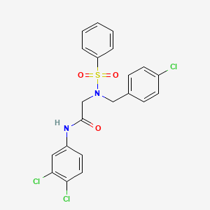 N~2~-(4-chlorobenzyl)-N-(3,4-dichlorophenyl)-N~2~-(phenylsulfonyl)glycinamide