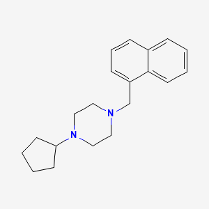 1-Cyclopentyl-4-(naphthalen-1-ylmethyl)piperazine