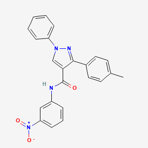 3-(4-methylphenyl)-N-(3-nitrophenyl)-1-phenylpyrazole-4-carboxamide