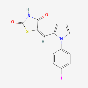 5-{(E)-1-[1-(4-IODOPHENYL)-1H-PYRROL-2-YL]METHYLIDENE}-1,3-THIAZOLANE-2,4-DIONE