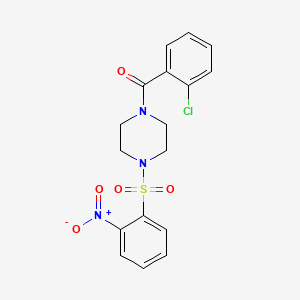 (2-Chlorophenyl){4-[(2-nitrophenyl)sulfonyl]piperazin-1-yl}methanone