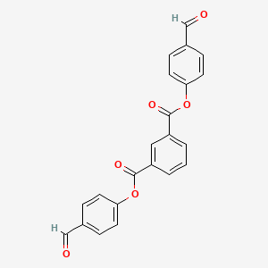 molecular formula C22H14O6 B3682719 Bis(4-formylphenyl) benzene-1,3-dicarboxylate 