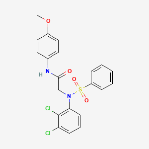 N~2~-(2,3-dichlorophenyl)-N~1~-(4-methoxyphenyl)-N~2~-(phenylsulfonyl)glycinamide