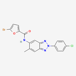 5-Bromo-N-[2-(4-chlorophenyl)-6-methyl-2H-1,2,3-benzotriazol-5-YL]furan-2-carboxamide