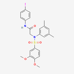 N~2~-[(3,4-dimethoxyphenyl)sulfonyl]-N~2~-(3,5-dimethylphenyl)-N-(4-iodophenyl)glycinamide