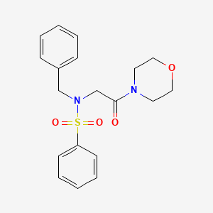 N-benzyl-N-[2-(morpholin-4-yl)-2-oxoethyl]benzenesulfonamide