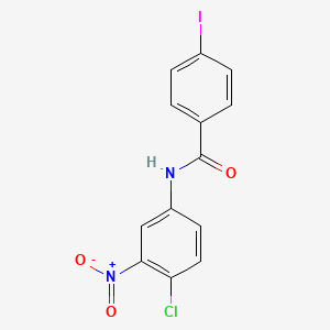 molecular formula C13H8ClIN2O3 B3682867 N-(4-chloro-3-nitrophenyl)-4-iodobenzamide 