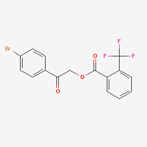 2-(4-bromophenyl)-2-oxoethyl 2-(trifluoromethyl)benzoate